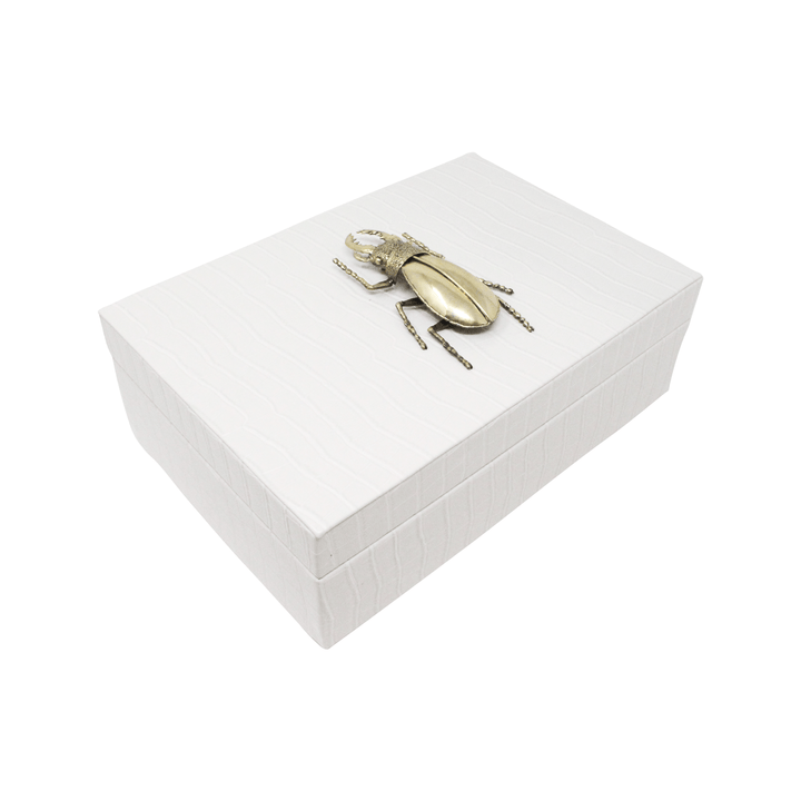 Beetle Embossed Small Box - LAURA CANTU JEWELRY