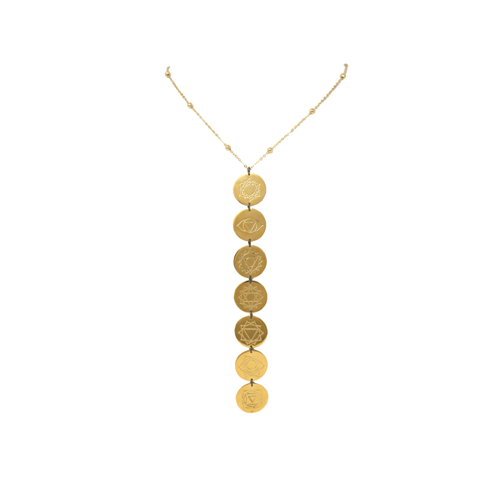 Big Coin Chakra necklace - LAURA CANTU JEWELRY