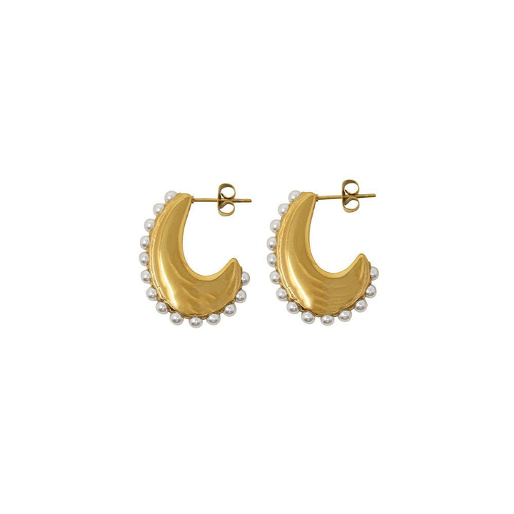 Crescent Moon Earrings - LAURA CANTU JEWELRY