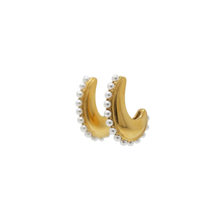 Crescent Moon Earrings - LAURA CANTU JEWELRY
