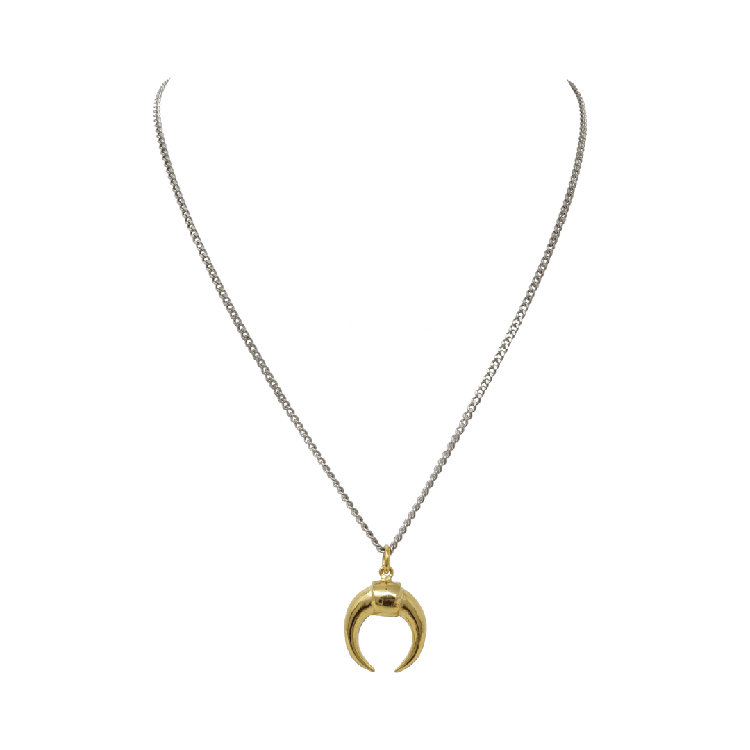 Double Horn Necklace - LAURA CANTU JEWELRY