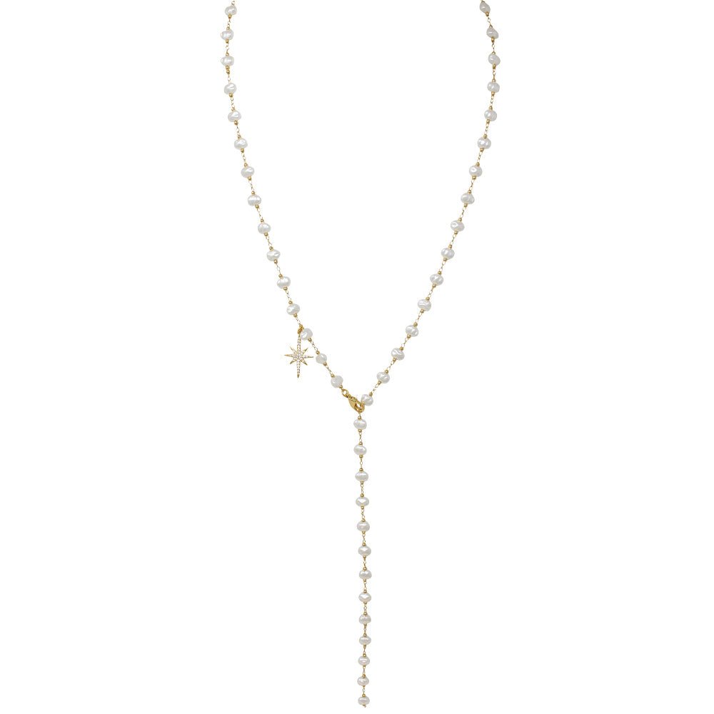 Lariat Catalina Necklace With Star Charm - LAURA CANTU JEWELRY