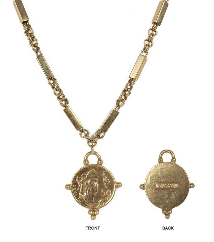 Lena coin necklace - Laura Cantu Jewelry - Mx