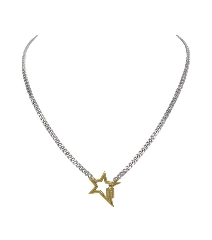 Necklace with mini star lock - Laura Cantu Jewelry - Mx