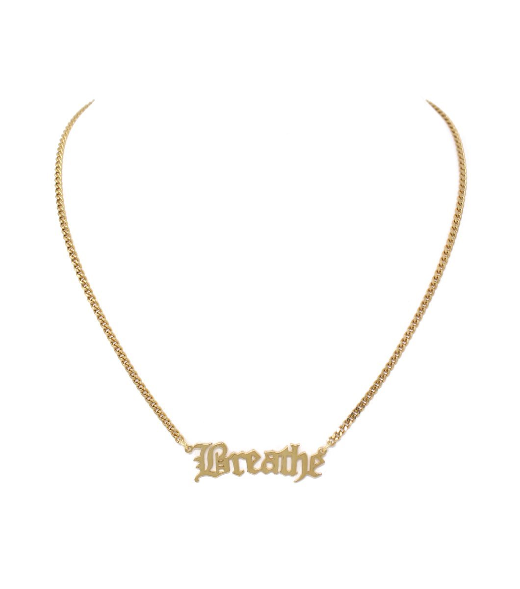 One Self reminder Breathe necklace - Laura Cantu Jewelry - Mx