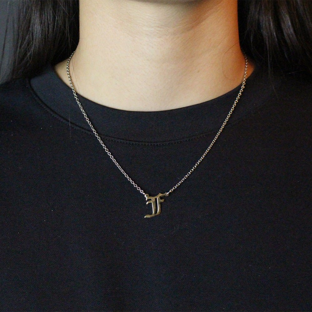 Personalized Gothic Initial - LAURA CANTU JEWELRY