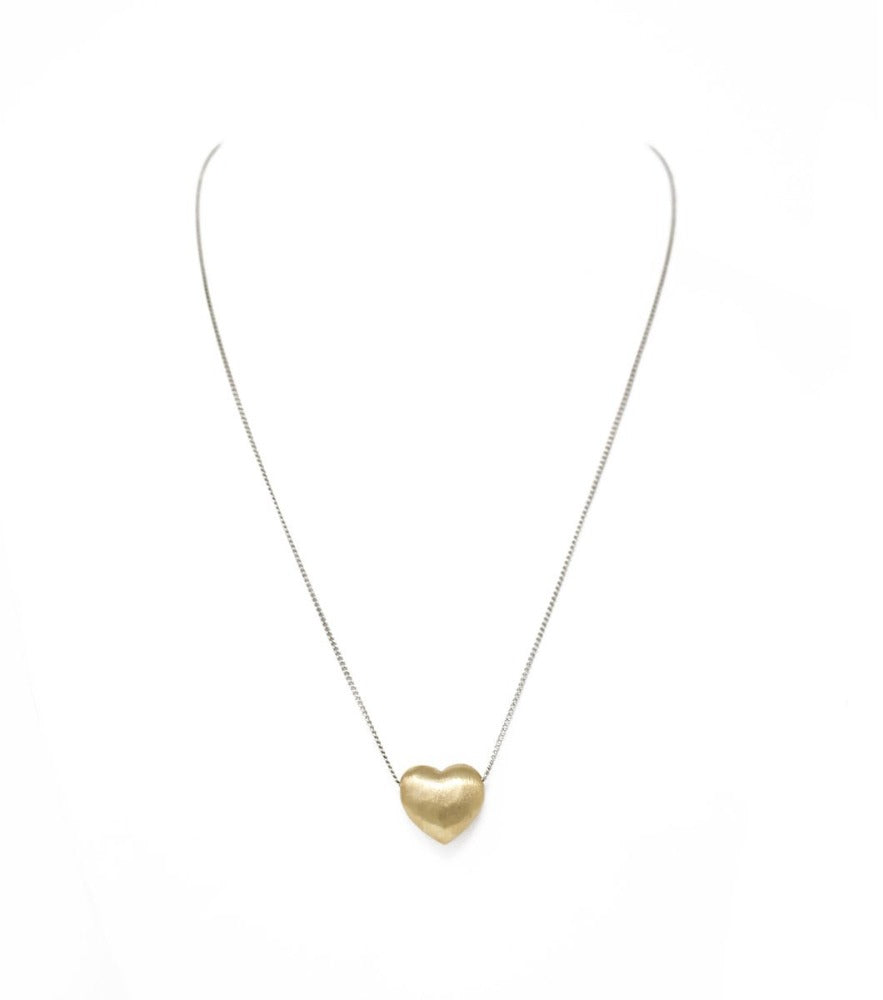 Puffy heart necklace - Laura Cantu Jewelry - Mx