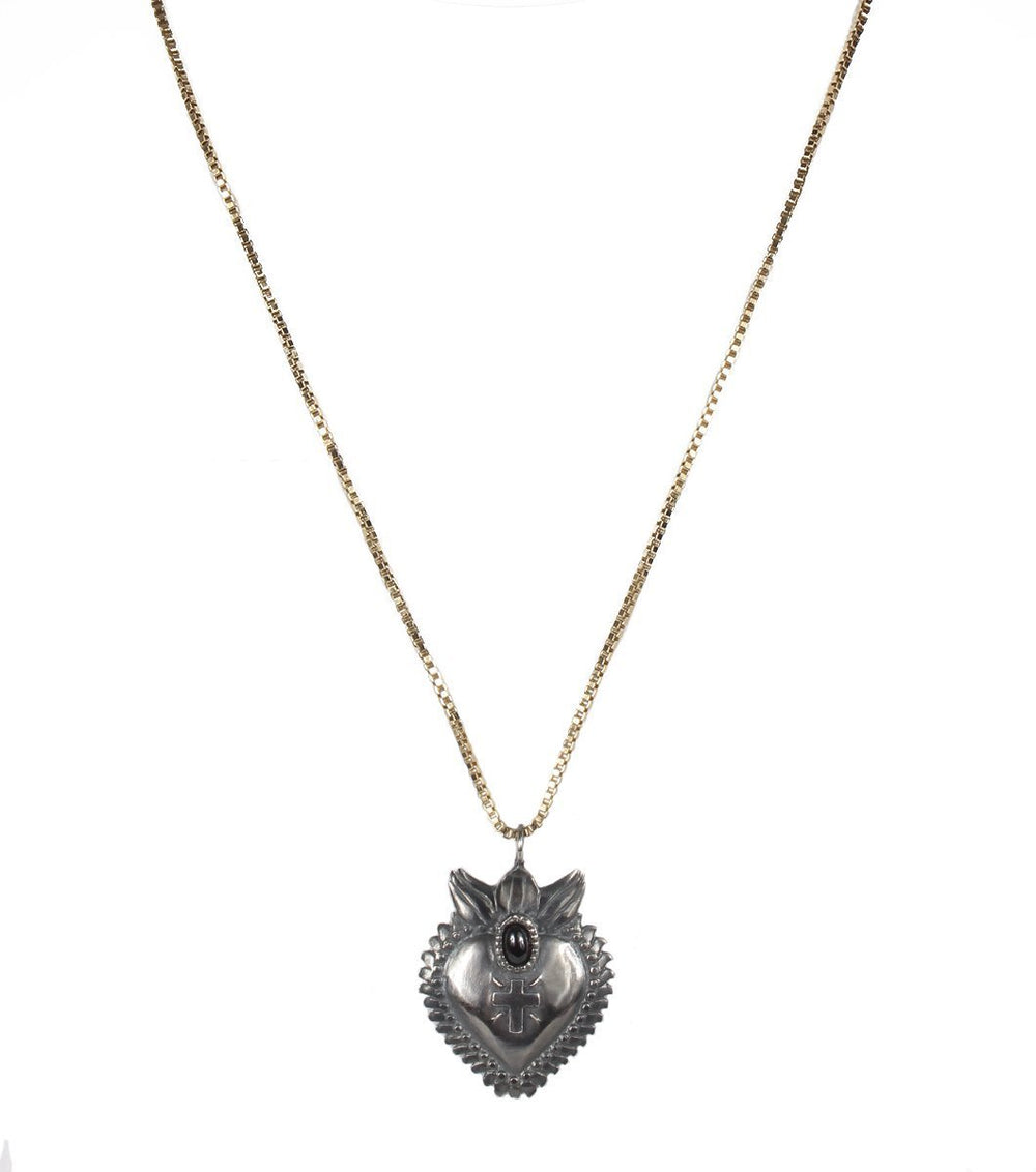 Sacred Heart necklace - Laura Cantu Jewelry - Mx