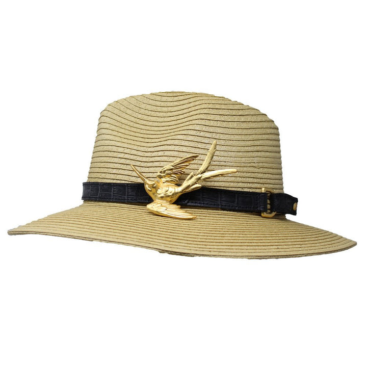 Summer Hat with Hummingbird Buckle - LAURA CANTU JEWELRY