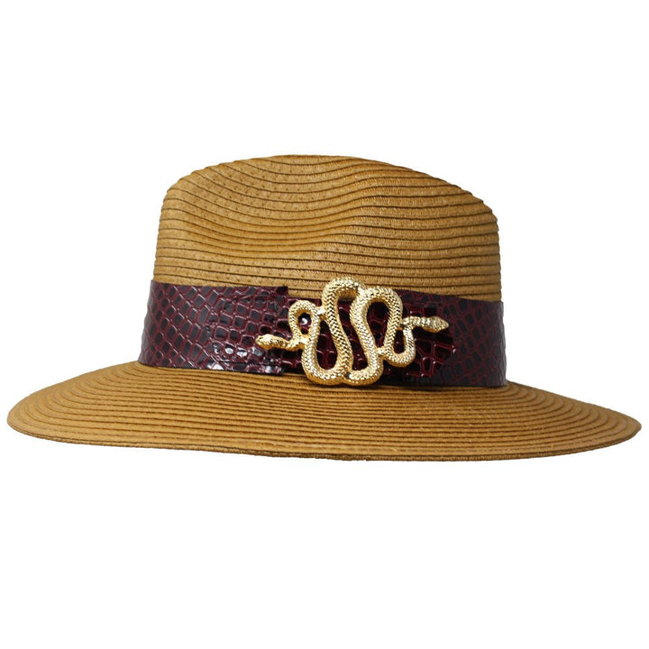 Summer Hat with Snake Buckle - LAURA CANTU JEWELRY