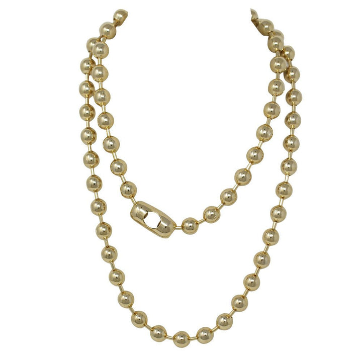 XL Ball and Chain Necklace - LAURA CANTU JEWELRY